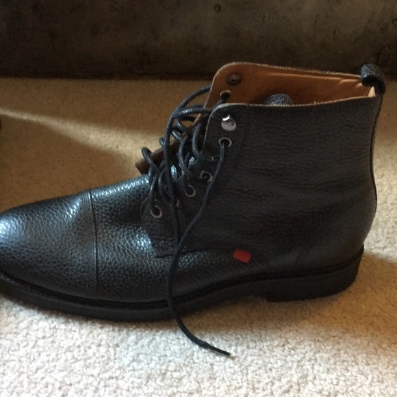 Marc Joseph NWOT New York Men’s Luxury Lace Up Lug Boot Ankle in black, size 12 - Picture 8 of 11